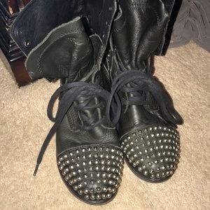 Steve Madden studded combat boots size 8.5